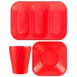 Disposable TableWare X-Table Red